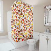 Afrikanisches Tierschutzmuster für Wasserfarben Duschvorhang (Beispiel)