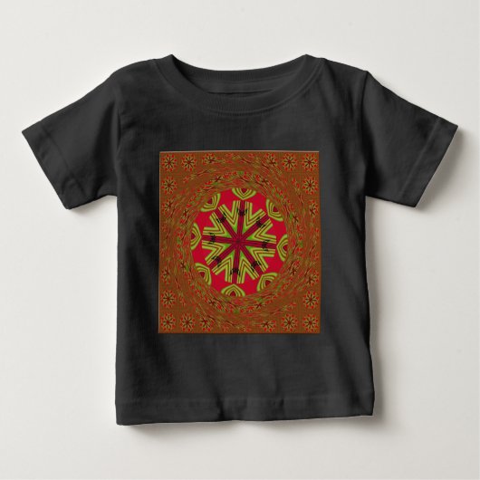 Afrikanisches traditionelles Design Baby T-shirt (Vorderseite)
