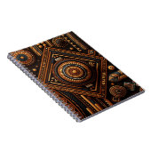 Afrikanisches traditionelles Muster. Ethnisches Af Notizblock (Rechte Seite)