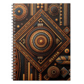 Afrikanisches traditionelles Muster. Ethnisches Af Notizblock (Vorderseite)