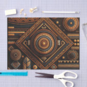 Afrikanisches traditionelles Muster. Ethnisches Af Seidenpapier (Handwerk)