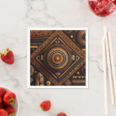 Afrikanisches traditionelles Muster. Ethnisches Af Serviette (Beispiel)