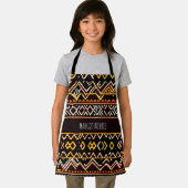 Afrikanisches Tribal-Edging-Yellow-Isometric-Muste Schürze (Insitu)