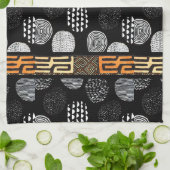 Afrikanisches Tribal-Mud-Stoffmuster Handtuch (Gefaltet)