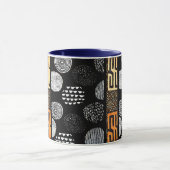 Afrikanisches Tribal-Mud-Stoffmuster Tasse (Zentrum)