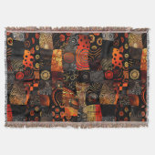 Afrikanisches Tribal-Muster Decke (Vorderseite)