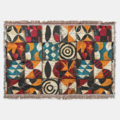 Afrikanisches Tribal-Muster Decke (Vorderseite)