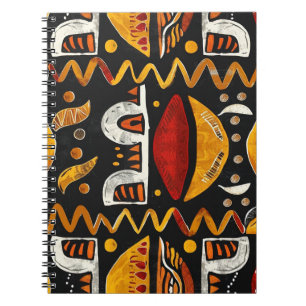 Afrikanisches Tribal-Print-Notebook Notizblock