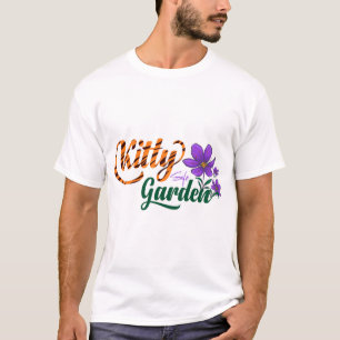 Afrikanisches Veilchen Katzen-Sicheres Gartengesch T-Shirt