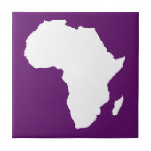 Afrikanisches Violet Audacious Africa Fliese (Vorderseite)