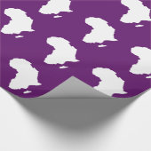 Afrikanisches Violet Audacious Africa Geschenkpapier (Ecke)