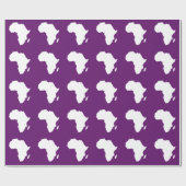 Afrikanisches Violet Audacious Africa Geschenkpapier (Flach)