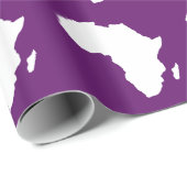 Afrikanisches Violet Audacious Africa Geschenkpapier (Rolleneckpunkt)