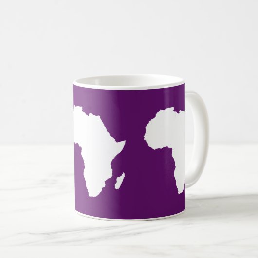 Afrikanisches Violet Audacious Africa Kaffeetasse (VorderseiteRechts)