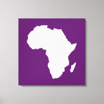 Afrikanisches Violet Audacious Africa Leinwanddruck<br><div class="desc">Afrika kartografiert Kontur in Weiß mit Kontrastfarben in Emporio Moffas "Safari"-Palette,  inspiriert durch die wagemutige Abenteuerlust und Wildnis des Kontinents.</div>