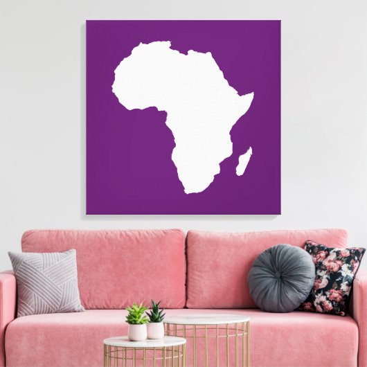 Afrikanisches Violet Audacious Africa Leinwanddruck (Insitu (Wohnzimmer))