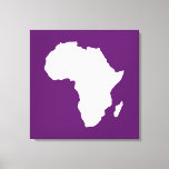 Afrikanisches Violet Audacious Africa Leinwanddruck<br><div class="desc">Afrika kartografiert Kontur in Weiß mit Kontrastfarben in Emporio Moffas "Safari"-Palette,  inspiriert durch die wagemutige Abenteuerlust und Wildnis des Kontinents.</div>