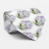 Afrikanisches Violet Blossom Krawatte (Gerollt)