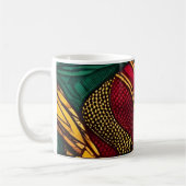 Afrikanisches Wax-Motiv - Farbexplosion Kaffeetasse (Links)