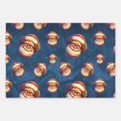 Afrikanisches Weihnachtswrappepapier Geschenkpapier Set (Vorderseite 3)