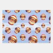 Afrikanisches Weihnachtswrappepapier Geschenkpapier Set (Vorderseite)