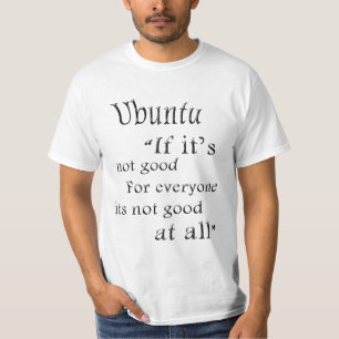Afrikanisches Wort für Einheit T-Shirt