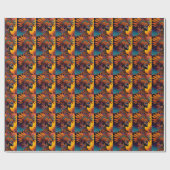Afrikanisches Wrapping-Papier Geschenkpapier (Flach)