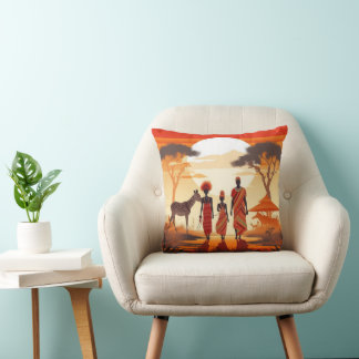 Afrikanisches Wurfkissen Kissen