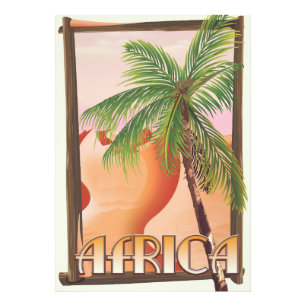 Afrikanisches Wüsten-Reiseplakat Fotodruck
