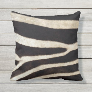 Afrikanisches Zebra-Skin-Design Kissen Für Draußen