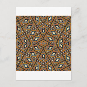 Afrikanisches Ziegel-Kaleidoskop Postkarte