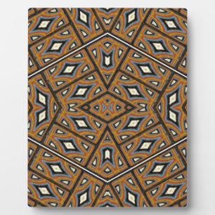 Afrikanisches Ziegelstein-Kaleidoskop Fotoplatte