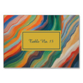 afrikanisches Ziel für pastellfarbenen abstrakten  Tischnummer (Vorderseite)
