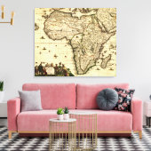 AfrikaPanoramakarte Afrika 2 Leinwanddruck (Insitu (Wohnzimmer))