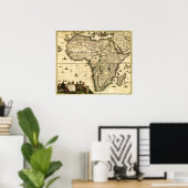 AfrikaPanoramakarte Afrika 2 Poster (Heimbüro)