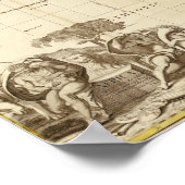 AfrikaPanoramakarte Afrika 3 Poster (Ecke)