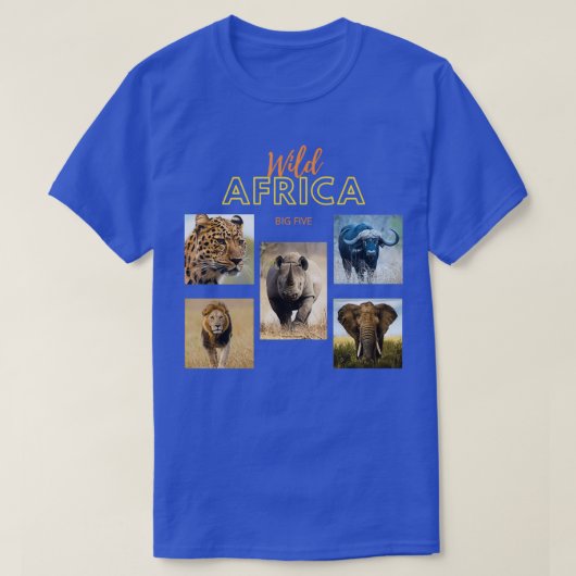 Afrikas Big Five T-Shirt (Design vorne)