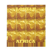 Afrikas goldenes Versprechen Notizblock (Vorderseite)