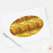 Afrikas goldenes Versprechen Ovaler Aufkleber (Umschlag)