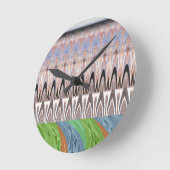 Afrikas - Traditionelles Muster Runde Wanduhr (Winkel)