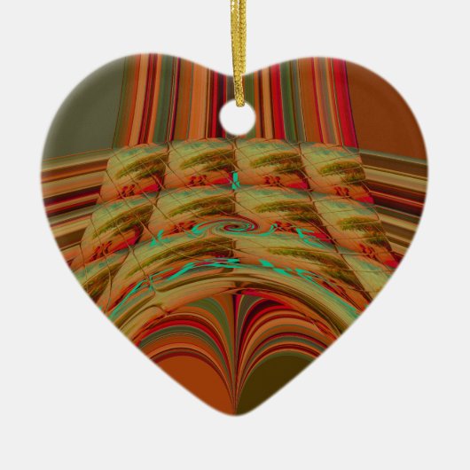 AfrikaTradition Hakuna Matata Berg Ethnischer Moti Keramik Ornament (Vorne)