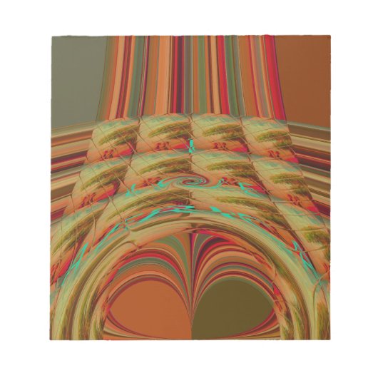 AfrikaTradition Hakuna Matata Berg Ethnischer Moti Notizblock (Vorderseite)