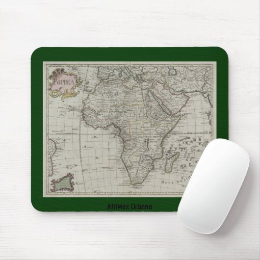 AfriMex Urbano alte afrikanische Karte Mousepad (Mit Mouse)