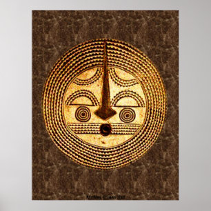 AfriMex Urbano Burkino Faso Maskenposter Poster