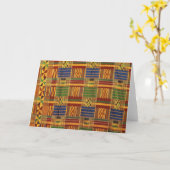 AfriMex Urbano Kente Card Karte (Gelbe Blume)