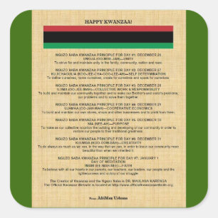 AfriMex Urbano Kwanzaa Aufkleber Reihen-4