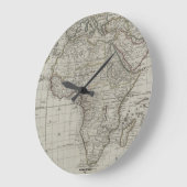 Afrimex Urbano Old Afircan Map Clock Große Wanduhr (Winkel)