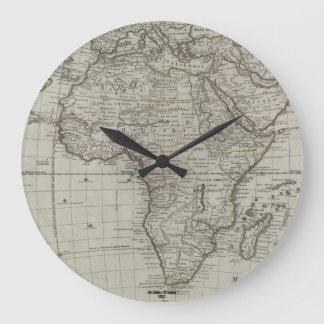 Afrimex Urbano Old Afircan Map Clock Große Wanduhr