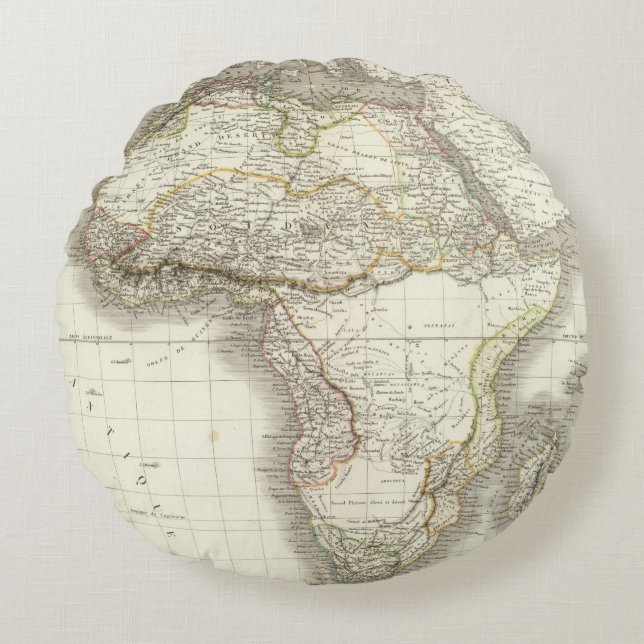 Afrique - Afrika Rundes Kissen (Vorderseite)
