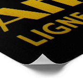 Afrique Airlines Vintage Travel Art Poster (Ecke)